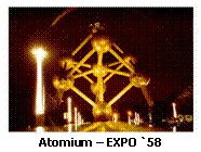 Textov pole:  
Atomium  EXPO `58
